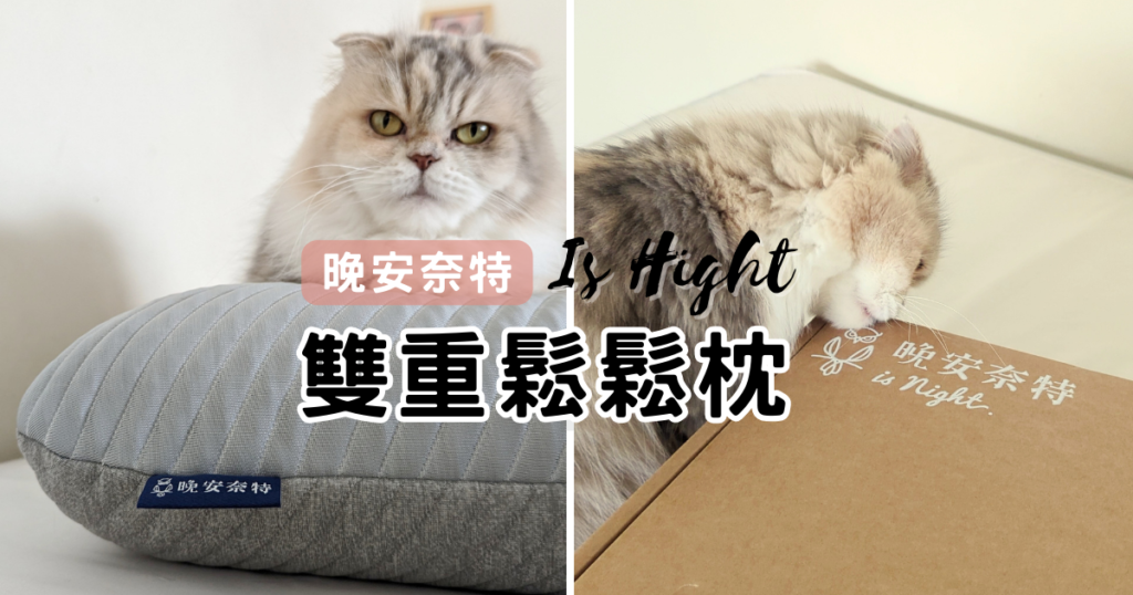 寢具開箱｜晚安奈特-雙重鬆鬆枕，改善睡眠好品質。一覺到天亮，解放肩頸壓力、仰睡側睡都OK ，四季都可用