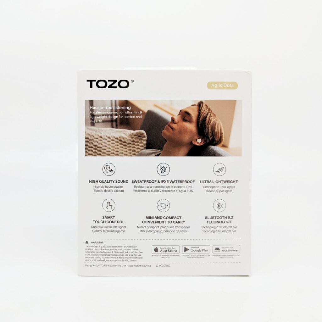 耳機開箱｜TOZO｜Agile Dots 專屬 APP-立體調音真無線藍牙耳機，來自美國聲學品牌，小巧方便攜帶，3.7g無感配戴，通勤、旅行超推薦