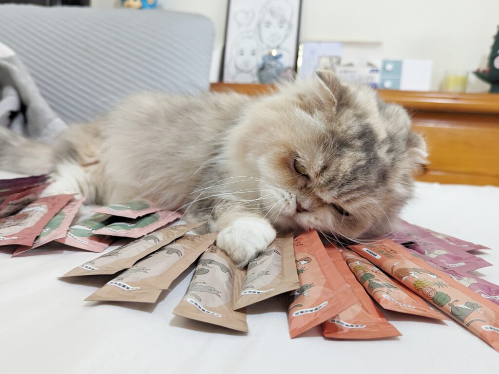 貓咪最愛｜寵心出發Pet Tomodachi｜寵物獎勵零食開箱「泥好！天然營養蔬果肉泥」，MIT嚴選台灣食材，100%天然營養蔬果製作，讓貓貓狗狗都開心的選擇
