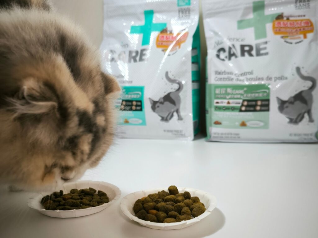 無穀低敏處方飼料開箱｜八犬寵物｜Nutrience紐崔斯CARE+評價，2024飼料推薦-毛球控制配方與口腔護理控制配方，長毛貓咪又不愛刷牙怎麼辦？只好從飲食著手改善！