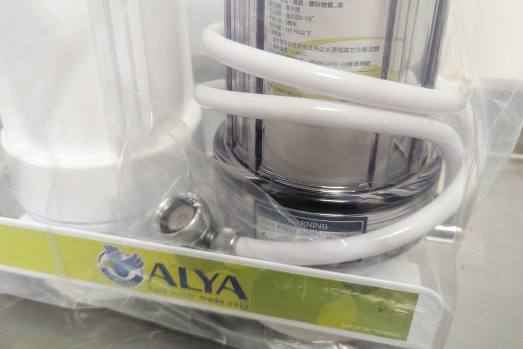 生活喝好水｜ALYA 歐漾｜桌上型雙道淨水器 濾水器｜小資族、出租族的好夥伴，免插電，即開即用，雙道過濾，除氯與水中雜質，健康用水好品質。