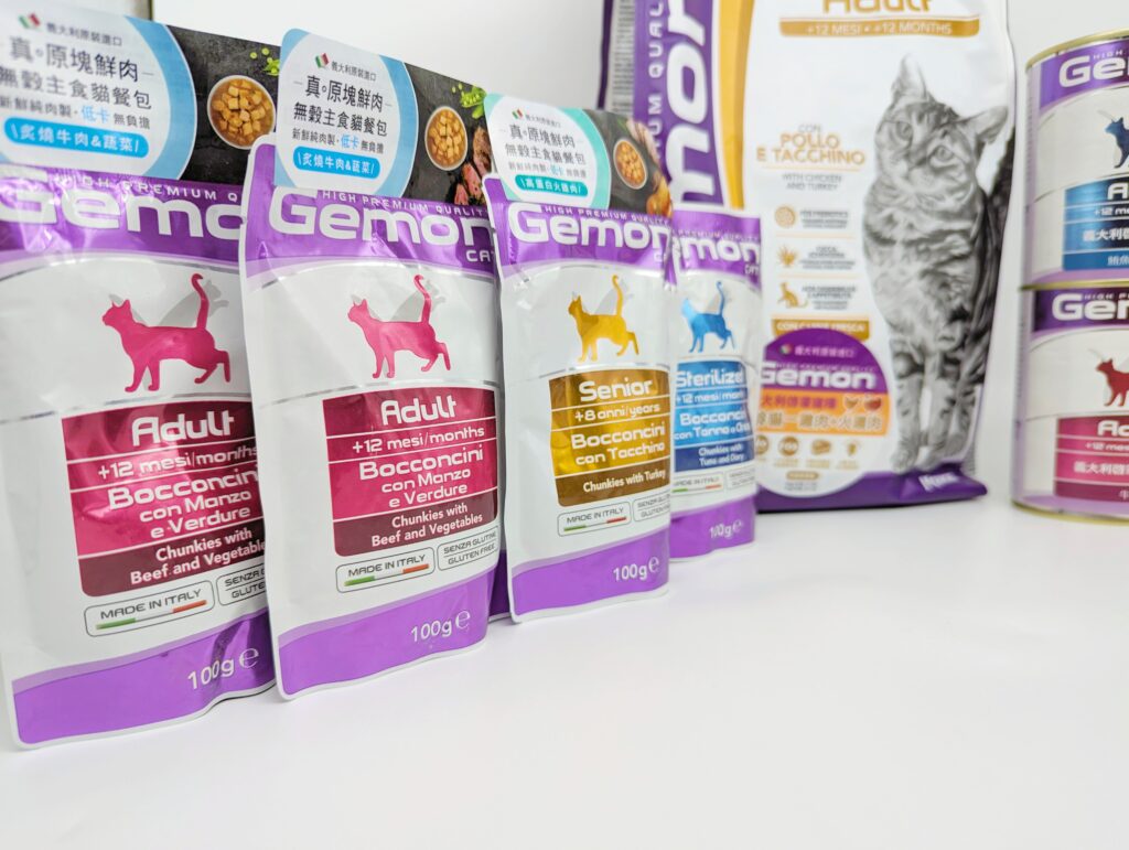 2024寵物糧推薦｜品果國際｜低敏配方寵物飼料開箱，貓咪三重奏 義大利啓蒙Gemon 貓用 主食糧＋主食罐＋餐包，怎麼吃都不會膩