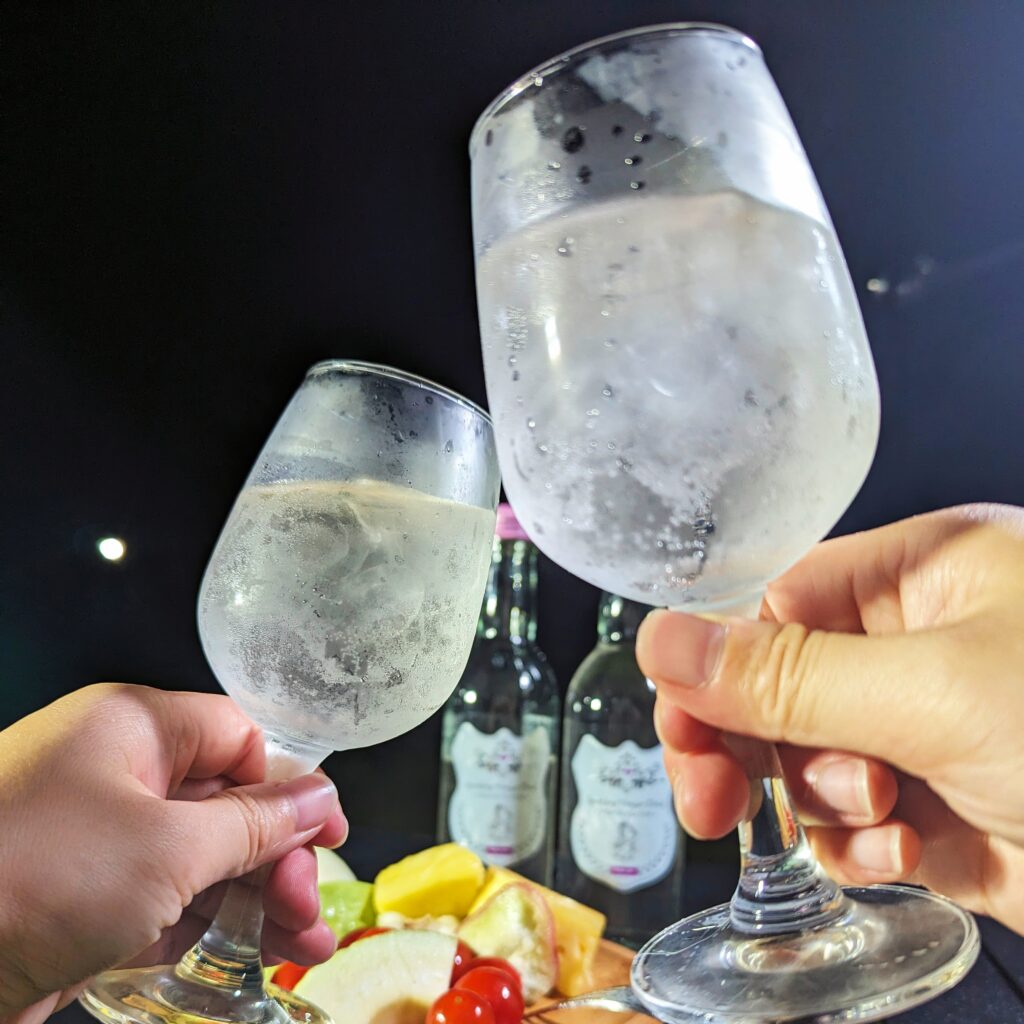 果醋氣泡飲推薦｜公主駕到｜ 野餐無酒精飲料推薦給你這款「氣泡水蜜桃果醋」來自寶島飲料，少女感、儀式感一次到位，既好喝又體面