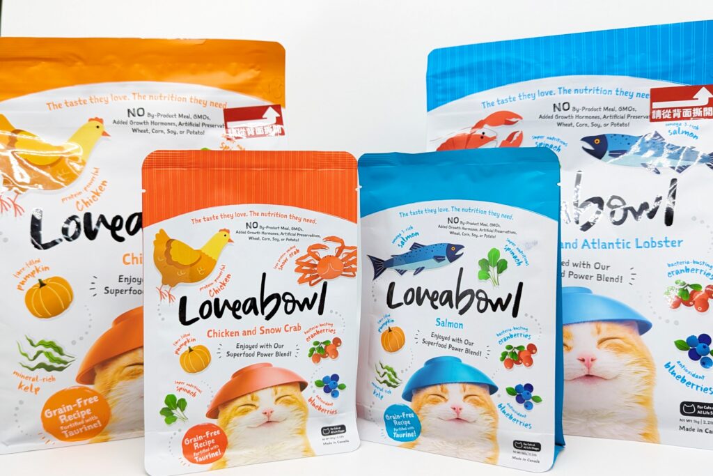 貓咪飼料｜囍碗Loveabowl｜來自加拿大的 天然無穀寵糧推薦：挑食貓好滿足的海陸饗宴無穀飼料，小顆好入口，小型貓咪也能大口吃