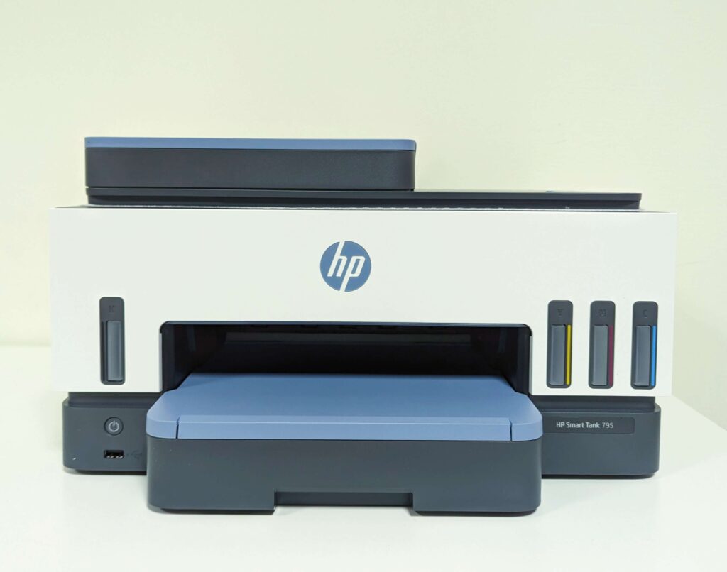 實際評測｜HP Smart Tank 795 彩色無線傳真連續供墨多功能印表機｜行動支援與操作體驗優化；超大印量與低成本列印的完美結合，從家庭到辦公室必備好夥伴