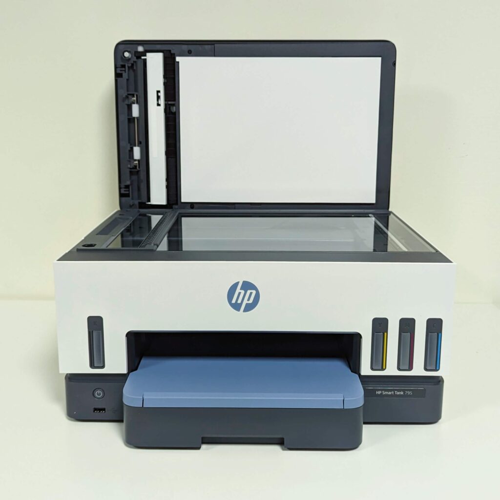 實際評測｜HP Smart Tank 795 彩色無線傳真連續供墨多功能印表機｜行動支援與操作體驗優化；超大印量與低成本列印的完美結合，從家庭到辦公室必備好夥伴
