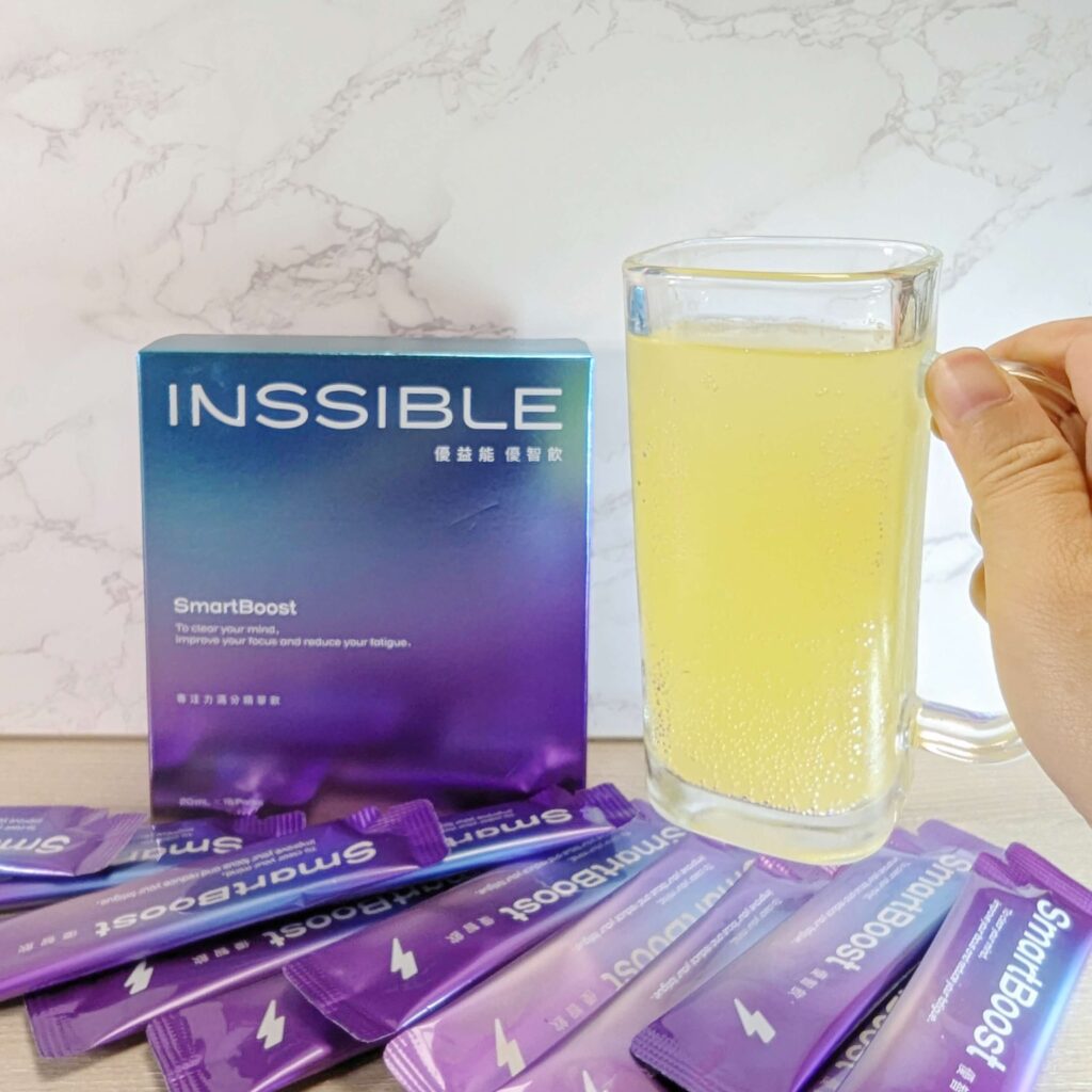 改善睡眠產品開箱｜INSSIBLE優益能｜SmartBoost優智飲，提神配方，快速補充學習能量，專注集中，讓效率事半功倍