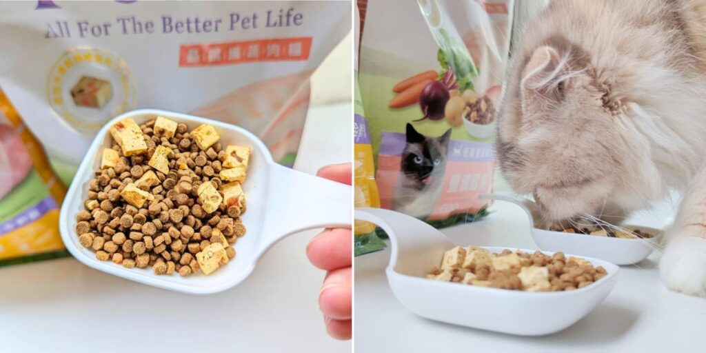 2024貓飼料｜Petlife評價｜挑食貓新選擇MIT主食貓糧：晶饌纖蔬肉糧｜蔬菜凍乾、低敏優穀、益生菌、適口性佳｜AG吃貨