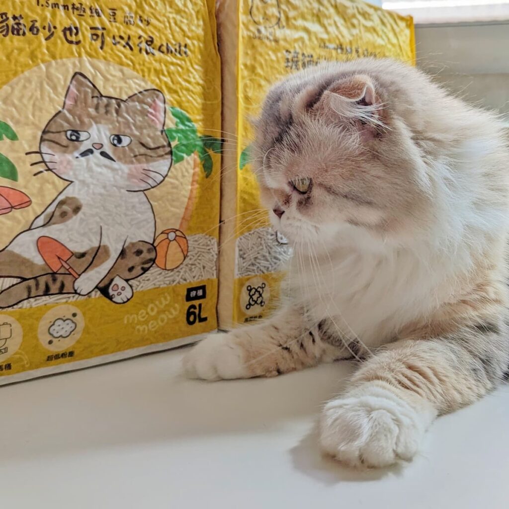 豆腐砂品牌推薦｜喵大叔Uncle Meow｜開箱喵大叔1.5mm極細豆腐砂，奶香除臭、好結塊、可沖馬桶貓砂-AG吃貨
