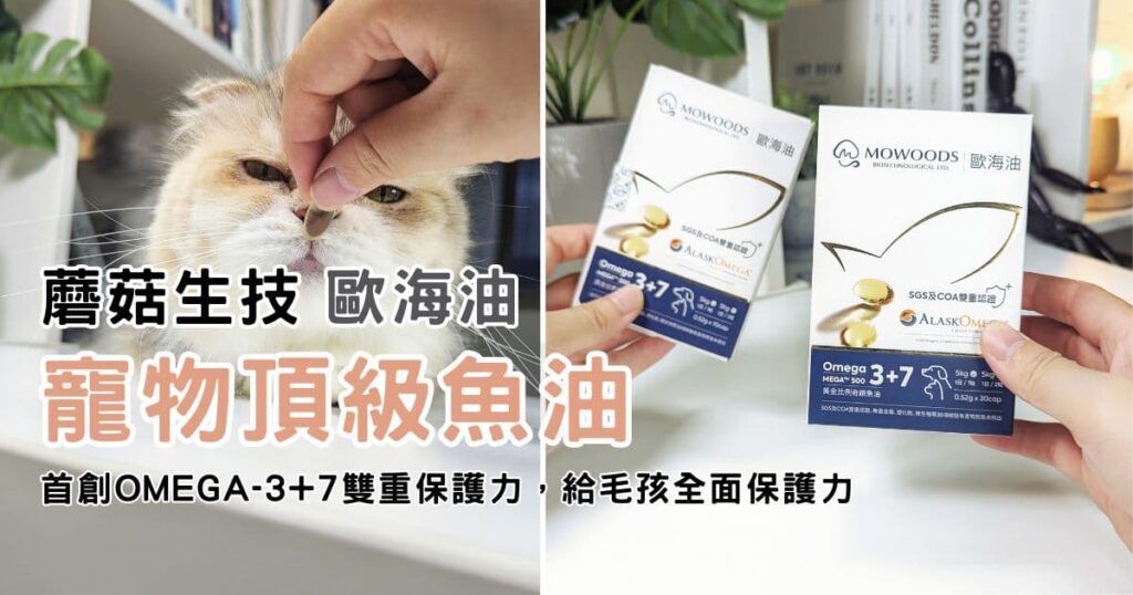 寵物魚油推薦｜蘑菇生技｜歐海油 Omega-3+7雙重保護力，貓咪吃魚油的好處超乎你想像-AG吃貨