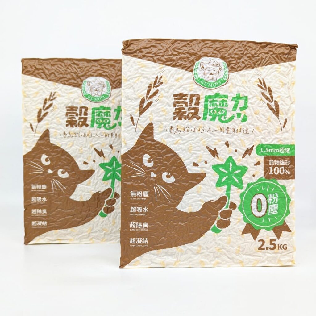 穀物貓砂推薦｜穀魔力｜天然穀物貓砂 ，鏟屎官的懶人貓砂，超人級除臭、超強凝結力-AG吃貨