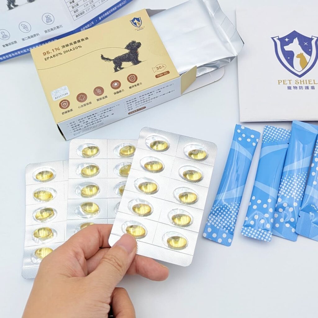寵物魚油推薦｜寵物防護盾｜ 95.1%頂級高濃度魚油，超過100項專利，吸收率更佳，日日呵護毛孩寶貝-AG吃貨