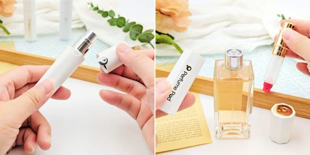 隨身香水瓶推薦｜Travalo台灣｜質感女孩的香氛秘密，Perfume Pod 攜帶式香水分裝瓶，優雅隨行-AG吃貨