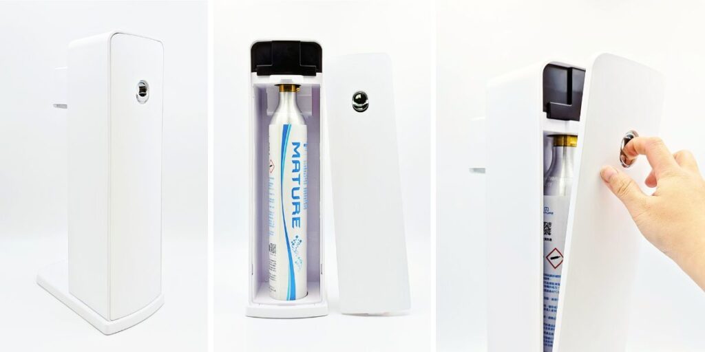 生活好物推薦｜MATURE 美萃｜ GURU450領袖系列氣泡水機，四段氣體調節氣泡，免插電，隨時隨地享受好氣飲-AG吃貨