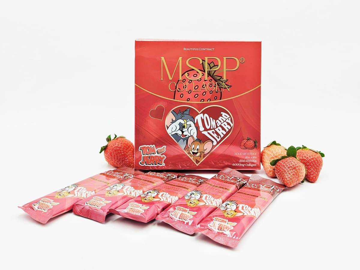 美神契約｜MSPP®超胜肽多元膠原蛋白（草莓牛奶口味）無腥開箱：讓「莓」好時光與Q彈澎潤同步升級！AG吃貨