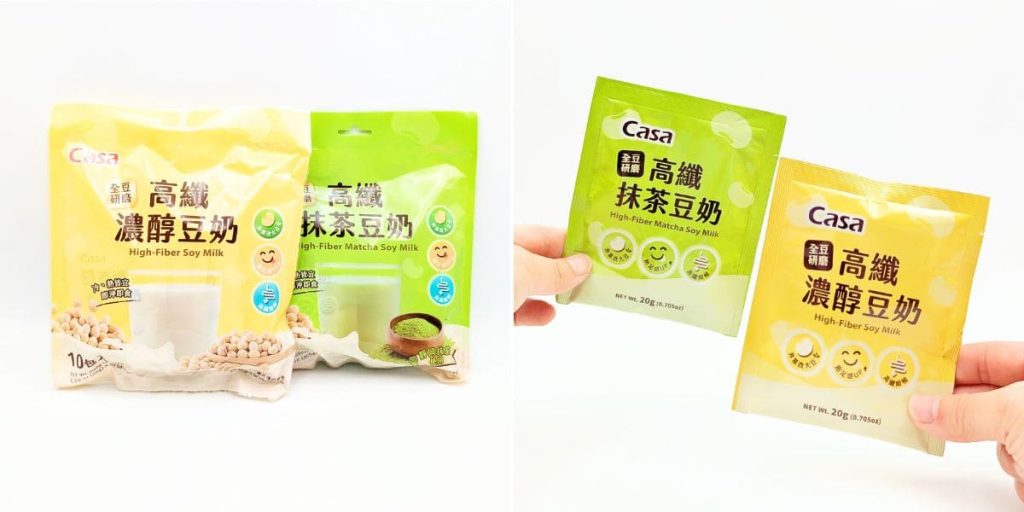 全聯新品開箱｜CASA高纖濃醇豆奶、高纖抹茶豆奶，辦公室&早餐的完美夥伴-AG吃貨