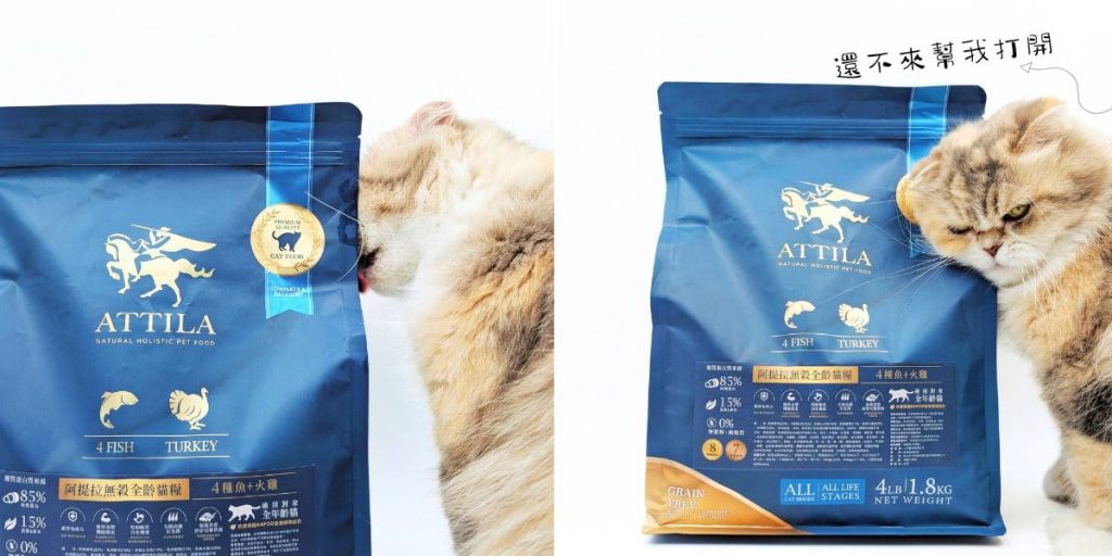 ATTILA貓飼料評價｜挑嘴貓也難敵這一口！12歲貓皇吃上癮的阿提拉貓飼料開箱，無穀貓飼料推薦大公開-AG吃貨