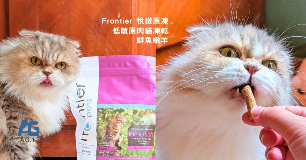 貓咪凍乾分享|Frontier悅緻原凍評價|小花挑嘴貓超愛的低敏原肉貓凍乾(鮮魚嫩羊)匠心打造每一口,貓咪都愛吃-AG吃貨
