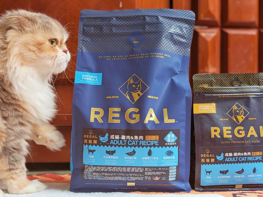 機能性貓飼料開箱｜芮格爾 REGAL 天然寵糧 RC2 成貓雞肉&魚肉實測分享｜主打天然、無穀，挑嘴貓無法抗拒的主食貓糧-AG吃貨