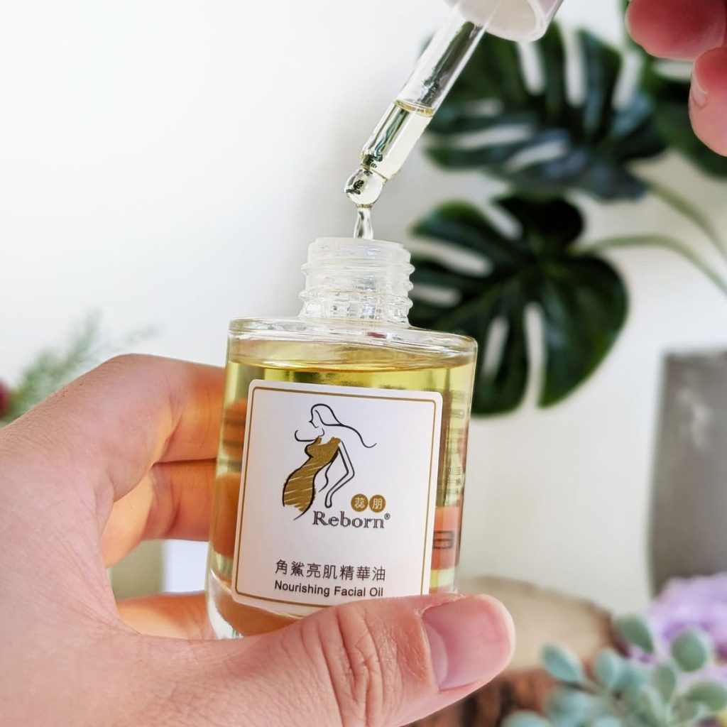 臉部保養油分享｜蕊朋Reborn角鯊亮肌精華油開箱｜30+油保養的新革命！木質調香氣的清爽奇蹟-AG吃貨