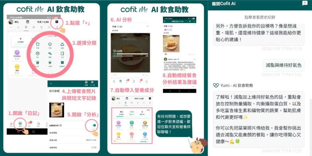 個人化保健訂閱 CofitMe 保健食品 30 天體驗|營養師線上一對一諮詢 + 飲食管理APP + 客製化營養包開箱-AG吃貨