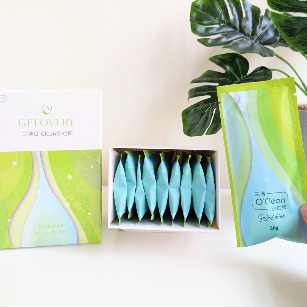 【外食族蔬菜救星】Gelovery 膳食纖維推薦｜宗清 O'clean 沙拉飲與 Gelovery 纖進孅出粉包｜外食、久坐、不愛吃蔬菜的膳食補充好幫手-AG吃貨