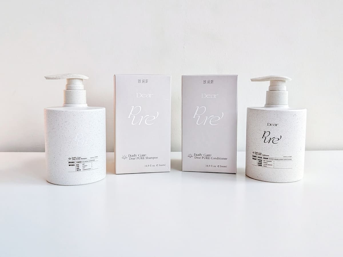 油頭人的推薦｜Dear PURE 致.純妍開箱：藍銅胜肽平衡洗髮精 + 納豆蛋白護髮素評價，從扁塌到蓬鬆的距離-AG吃貨
