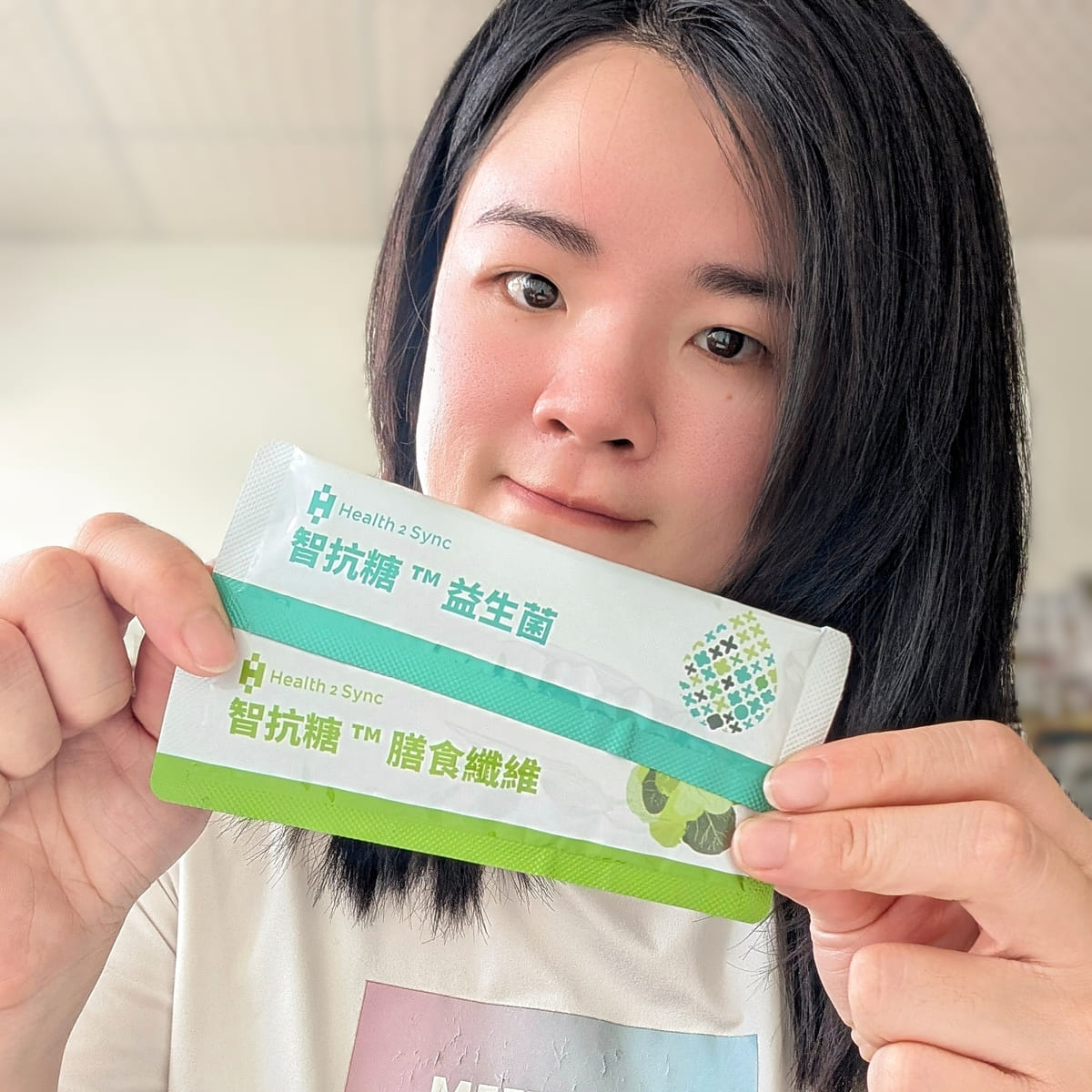 外食甜食控的健康管理小儀式|Health2Sync 智抗糖™【代謝體驗組】開箱:餐前一包膳食纖維、每天一包益生菌,天天順暢不卡關-AG吃貨