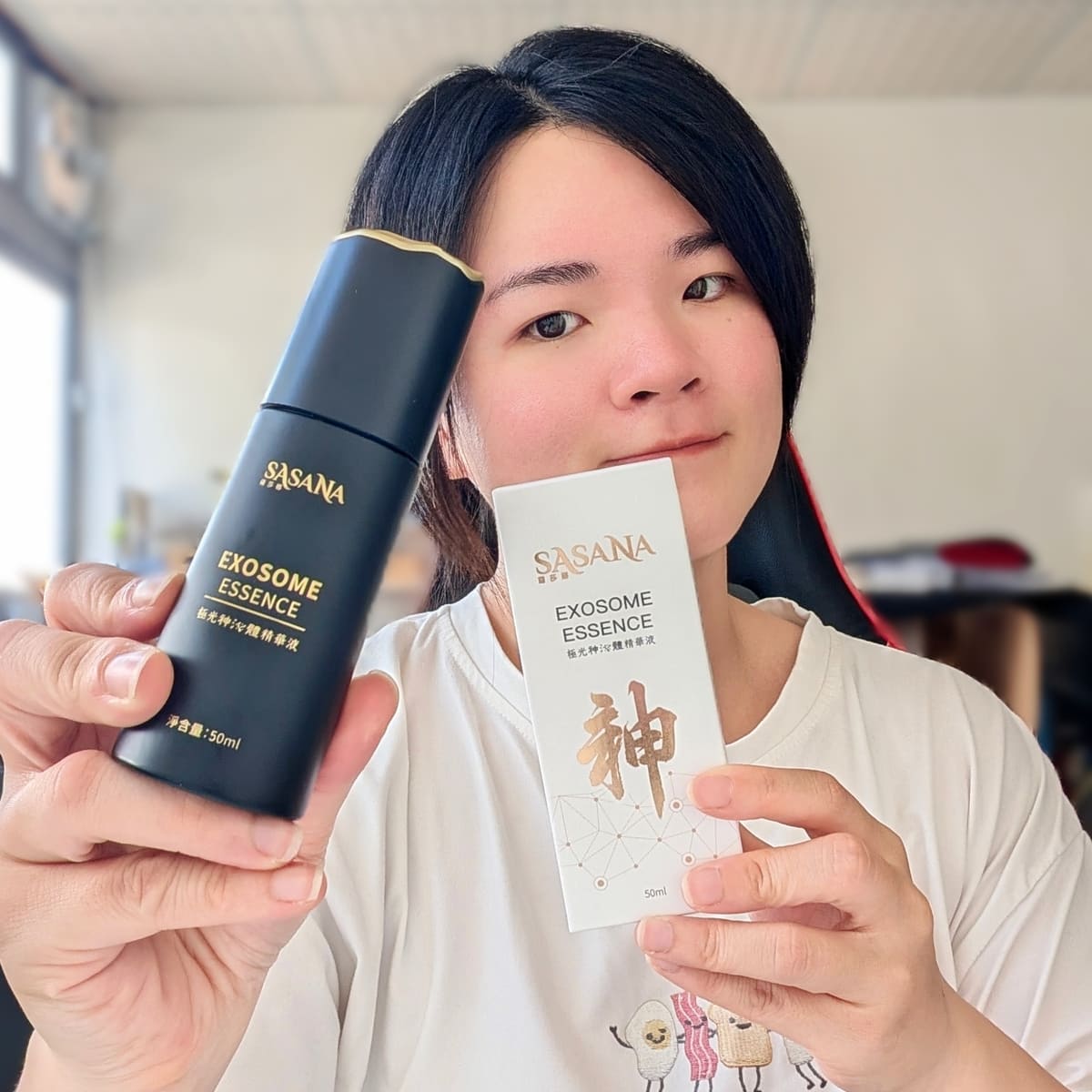薩莎娜Sasana評價|敏感肌、熬夜乾燥肌|外泌體保養品推薦給想穩定養膚的你|開箱神泌體安瓶 + 神泌體精華液心得-AG吃貨
